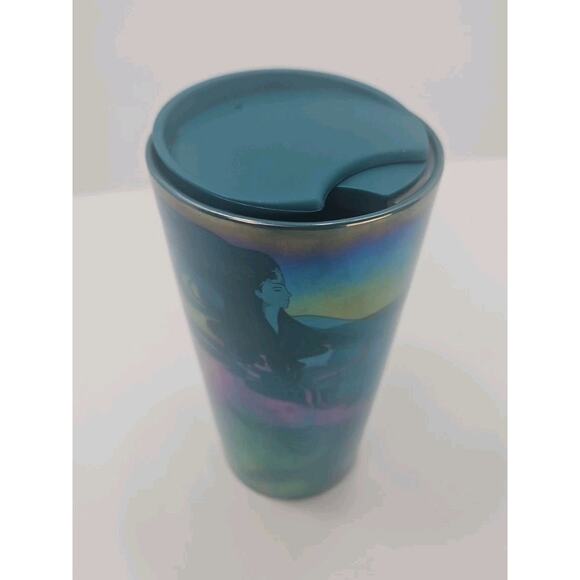 Starbucks 2023 IRIDESCENT TEAL BLUE MERMAID SIREN Travel Mug Tumbler with Lid - Picture 4 of 4